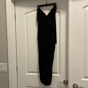bebe Black Maxi Halter Dress Size Medium